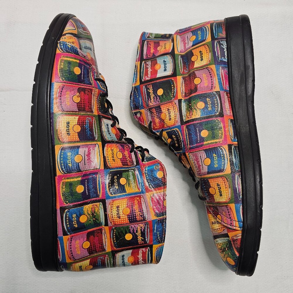Icon Shoes Andy Warhol Campbell's Soup Cans 50th Anniversary Unisex Size M6 - W8 - Picture 9 of 14